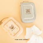 TOM and JERRY トムとジェリー キルティングおむつポーチ W-TJ1403 オムツ入れ おしり拭き マグネット式 蓋付き ベビーカー取付 軽量 大容量 出産祝い 新着商品