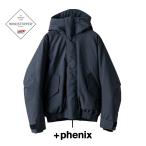 ダウン ジャケット レディース メンズ ユニセックス +phenix プラスフェニックス POO-24005 GORETEX ゴアテックス 防風 撥水 ウィンドストッパー 男女兼用