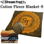 商品入れ替え特価 STREAMTRAIL ストリームトレイル コットンフリースブランケット Sサイズ  起毛タイプ ひざ掛け 防寒