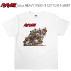 ゆうパケット対応1個迄 バリバリ伝説 ハングオン コットンTシャツ 5.6oz ホワイト 2501BD21-04  バイク漫画 オフィシャルライセンス取得商品