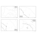  Kanagawa префектура Sagamihara город +3 район. 4 вид . комплект стал карта постер мочь написать конутрная карта 4 листов ввод 