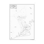 神戸市兵庫区の白地図 特大ポスター A1サイズ A2サイズ 市区町村 白地図専門店 色塗り 書き込み