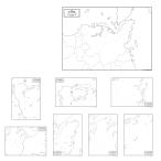  Fukuoka префектура Kitakyushu город . такой же город. 7 район. всего 8 вид . комплект стал карта постер мочь написать конутрная карта 