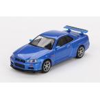 新品 MGT00759-R TSM MINI-GT 1/64 日産 Nissan スカイライン GT-R R34 Vスペック ベイサイドブルー (右ハンドル)
