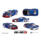 予約 KHMG294 TSM MINI-GT x KAIDO HOUSE 1/64 日産 Nissan スカイライン GT-R R34 Kaido House Flames V1 (左ハンドル)