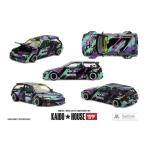 予約 KHMG303 TSM MINI-GT x KAIDO HOUSE 1/64 ホンダ Honda シビック EF Kaido Works HKS (左ハンドル）