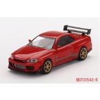 新品 MGT00543-R TSM MINI-GT 1/64 日産 Nissan GT-R R34 トミーカイラ R-z レッド(右ハンドル）