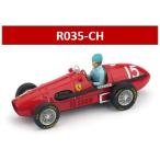 新品 R035-CH ブルム 1/43 フェラーリ 500 F2 1952年イギリスGP 優勝 #15 ALBERTO ASCARI ドライバーフィギュア付 ※再生産