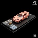 新品  TM Time Micro 1/64 マツダ Mazda RX-7 Pink pig #23 エンジン付き