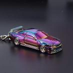 予約  SEEKER 1/87 日産 Nissan GTR34 キーホルダー Chrome purple