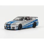 予約  TOPART & DCT 1/64 日産 スカイライン Skyline GT-R R34 Nismo Z-Tune FNF Silver