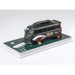 予約  Flame Model 1/64 フォルクスワーゲン バン VW Volkswagen T1 Van Kombi wide body Matt green shark mouth