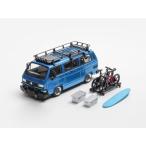 新品  Mortal 1/64 フォルクスワーゲン VW Type 2 T3(Carrera Bus B32) Lowride With BBS Rim Transparent Blue