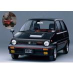 予約  GL Model 1/64 ホンダ シティー ターボ Honda CITY Turbo 1982 バイク付き Black