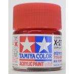  Tamiya акрил Mini X027 clear красный 