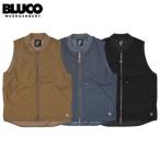 ショッピングキルティング 生地 BLUCO/ブルコ RIB COLLAR DUCK VEST/リブカラーベスト 155-35-013・3color