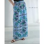 SからL対応 南風に吹かれるリゾートワイドパンツ