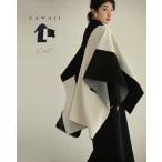 ショッピングケープ Sから2L対応 モードなケープ風カーディガンとワンピース2点セット