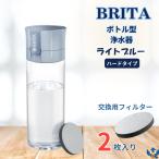 ブリタ ボトル型浄水器 アクティブ ライトブルー ハードタイプ 容量600ml BPAフリー カートリッジ 2個付 水筒 軽量 水 浄水