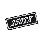 E-49-4 250TX чёрный / белый оригиналы te машина боковая крышка хвостовой обтекатель обтекатель обтекатель с экраном custom экстерьер бак качающийся рычаг Swing Arm и т.д. 