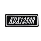 E-66-4 KDX125SR чёрный / белый оригиналы te машина боковая крышка нижний обтекатель обтекатель с экраном custom экстерьер бак качающийся рычаг Swing Arm и т.д. 