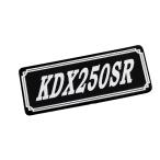 E-72-4 KDX250SR чёрный / белый оригиналы te машина боковая крышка нижний обтекатель обтекатель с экраном custom экстерьер бак качающийся рычаг Swing Arm и т.д. 