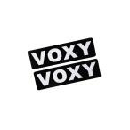 EE-527-4 VOXY 黒白 アクリル2層 ステッカー トヨタ ヴォクシー 70 80 90 カスタム 前期 後期 モデリスタ 2枚1セット