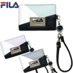  чехол для пропуска чехол для проездного билета катушка имеется FILA filler (FIMS0403) кожзаменитель переключатель × Logo plate модный девочка ученик старшей школы ученик неполной средней школы ученик начальной школы ребенок Junior Kids женский 