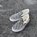 VANS バンズ ヴァンズ スニーカーCLASSIC SLIP-ONスリッポン us企画定番 ブラック・ホワイトチャックボード柄 定番色