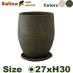 sa low naL( диаметр 27.5cm×H30cm)( низ дыра есть /. тарелка есть )( керамика )( цветочный горшок / горшок покрытие )( посадочная машина / садоводство /..../ pot )