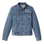 ハーレーダビッドソン  レディース ジャケット  Harley-Davidson  Women's Essential Bar & Shield Denim Jacket - Medium Indigo