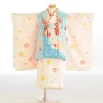  "Семь, пять, три" в аренду 3 лет девочка . ткань голубой Alice { рост }90cm передний и задний (до и после) * простой одевание manual имеется! ребенок кимоно в аренду женщина 3 лет . ткань комплект три лет 753