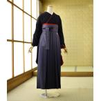 袴レンタル 卒業式 レンタル 女子袴  着物 黒地モダン梅花  袴 グレー黒ぼかし 91cm〜102cm 身長 156cm〜170cm 着物レンタル 学生 先生 専門学校 女性 袴セット