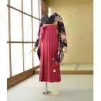 ショッピング袴 袴 レンタル 卒業式 女子袴 レンタル  着物 黒地四季の花吹雪  袴 ピンクぼかし椿刺繍 91cm  身長 153cm〜159cm 大学 短大 専門学校 保育士 女子 袴レンタル