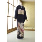 留袖 レンタル 結婚式 牡丹のし唐花文様 身長 150cm〜162cm位 着物レンタル 母親 姉 妹 親族 礼装 高級 正絹 黒留袖レンタル 貸衣装 留め袖