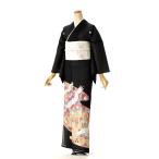 夏用 絽 留袖レンタル ピンク百花づる 《身長》149cm〜161cm位 留袖 レンタル 夏 着物レンタル 結婚式 母親 親族 姉 妹 列席 夏用黒留袖 貸衣装 7月 8月