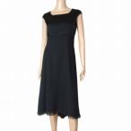  как новый / Мали здесь ugaMARIKO KOHGA Tokyo sowa-ru формальный One-piece надпись 42 номер ( большой LL соответствует ) чёрный / черный свадьба весна лето направление женский 