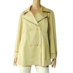 美品/サルコ SALCO トレンチコート 大きいサイズ 表記 44号 15号 3L 相当 古着 ベージュ レディース 春 秋 アウター 綿系 コットン 羽織り