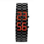 Yahoo! Yahoo!ショッピング(ヤフー ショッピング)メンズLEDブレスレットウォッチ 並行輸入 ハイクラス 30m防水 LED腕時計（ブラック×レッドLED）かっこいい 個性的【Skmei正規品】