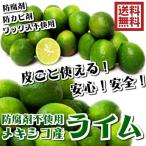 送料無料  防ばい剤不使用（メキシコ産ライム 1kg 常温便）ポストハーベスト 農薬、防腐剤不使用 約8〜11個 青果