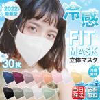 マスク 30枚 不織布マスク 接触冷感 FitMask 小顔 ノーズワイヤー 5層構造 99%カット 品質認証 フィットマスク カラーマスク 花粉 ウイルス 感染対策