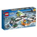 【並行輸入品】(レゴ) LEGO シティ 60168ヨットとレスキューボート 組み立ておもちゃ 本当に水に浮くボート付き商品内容：沿岸警備隊レスキュー