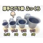 Yahoo! Yahoo!ショッピング(ヤフー ショッピング)厚手のプラ鉢-ふっくら3号-黒＊U-30（QBRAND）＠多肉植物・塊根植物コーデックス・アガベ・サボテン・盆栽・観葉・実生[254GB]