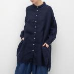 [公式ストア] SUN VALLEY サンバレー / 製品染め リネン シャツ チュニック