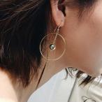 Yahoo! Yahoo!ショッピング(ヤフー ショッピング)ゴールドコーティング サークル 揺れる木の葉 フック ピアス プレゼント 誕生日 女性 結婚記念日