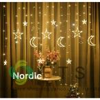 LED電飾 クリスマス イルミネーションライト 装飾ライト 3.5m スノーフレーク クリスマスツリー 星月 装飾 乾電池式 オーナメント 飾り 屋外 室内