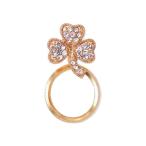  очки держатель шарф кольцо брошь 3way Swarovski три лист clover костюм party мода блестящий очки держатель 