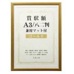 賞状額　兼用マット付き　A3　・ゴールド・105885