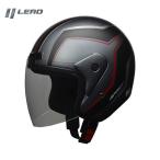 ヘルメット 全排気量対応 バイク用品 ツーリング 快適 シンプル リード工業 APRET ジェットヘルメット マットガンメタ フリーサイズ