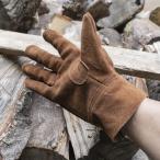 グローブ 手袋 耐熱グローブ ショートタイプ キャンプ アウトドアグッズ BushCraft ブッシュクラフト 焚き火グローブ L ブラウン
